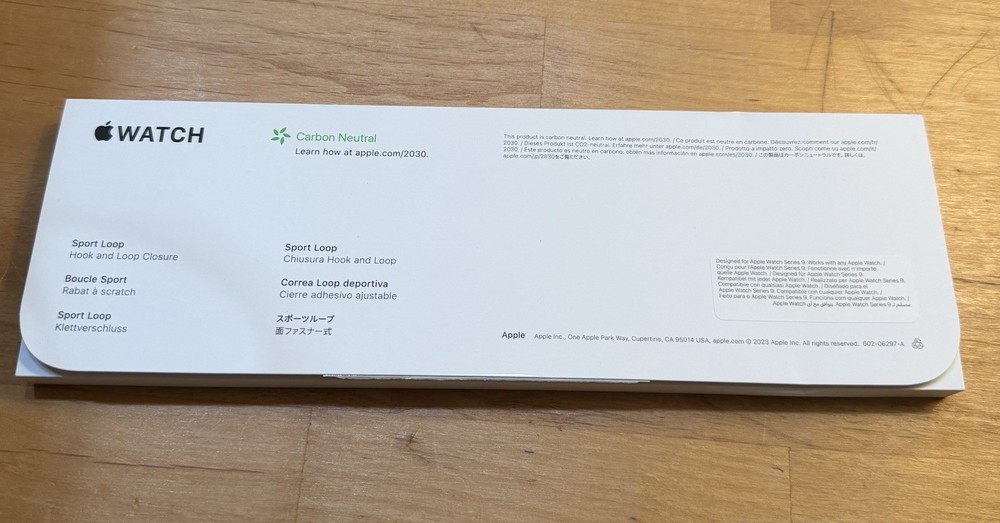 Apple Sport Loop For Apple Watch Series 9 Empty Box Only