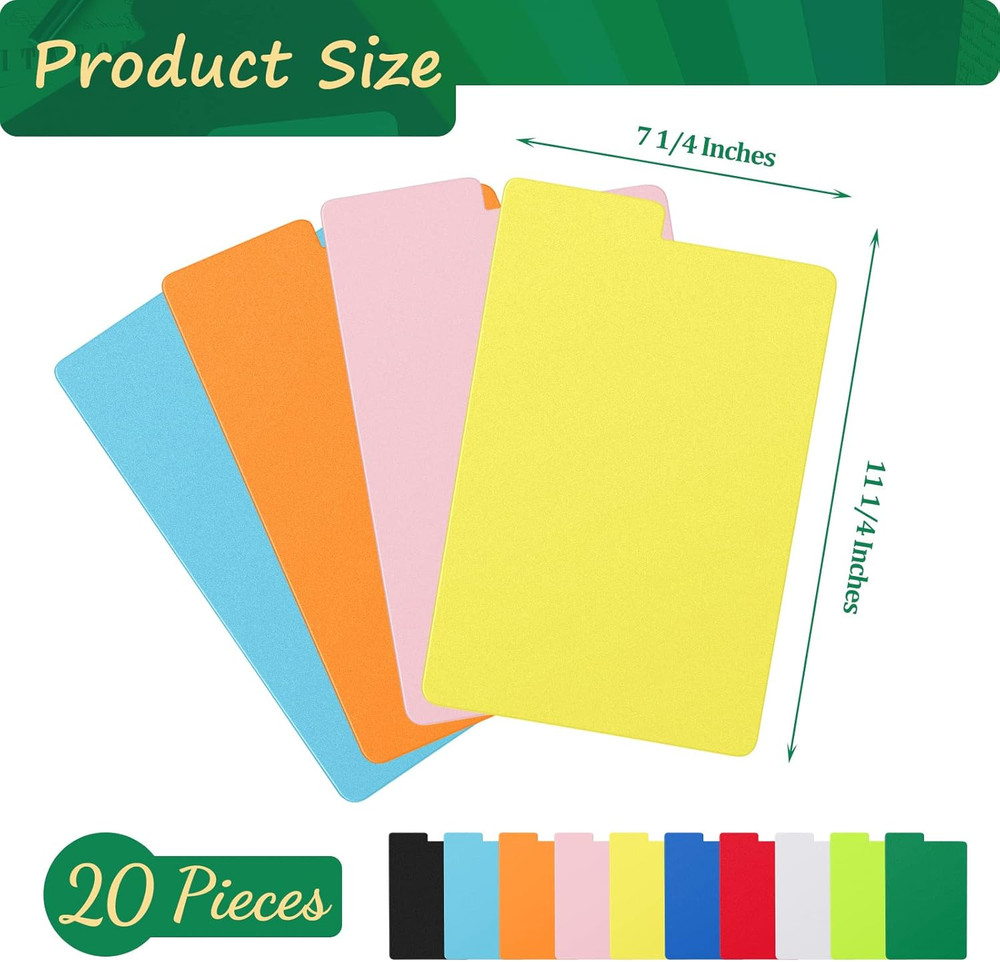 Comic Book Dividers Multicolor Frosted Card Separator with Tabs Large Plastic Co