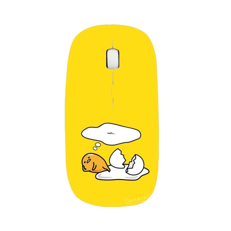 Cartoon Gudetama Wireless Optical Mouse DIY Pattern Printing Mouse for PC Laptop