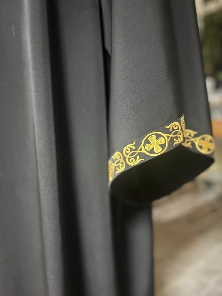 Embroidered Orthodox Ryassas, with gold embroidered