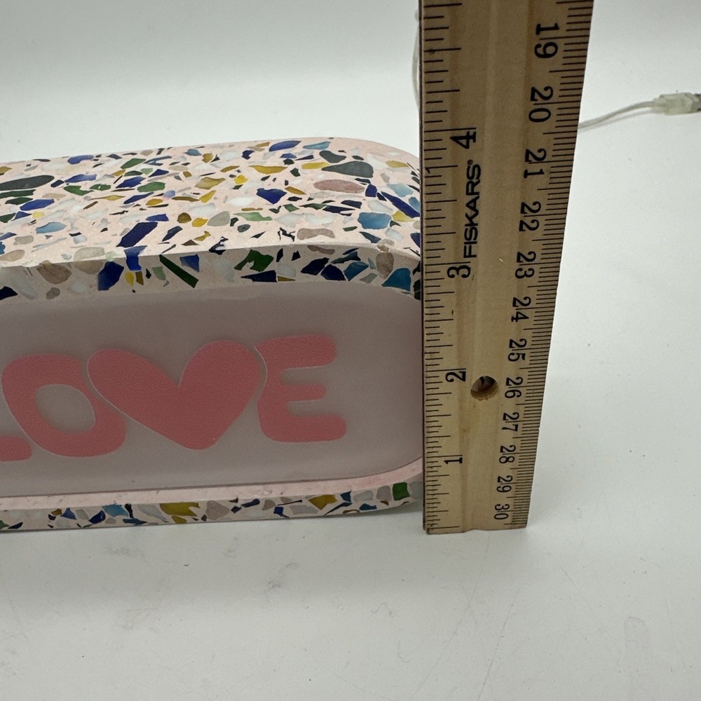 Terrazzo LED Love Night Light