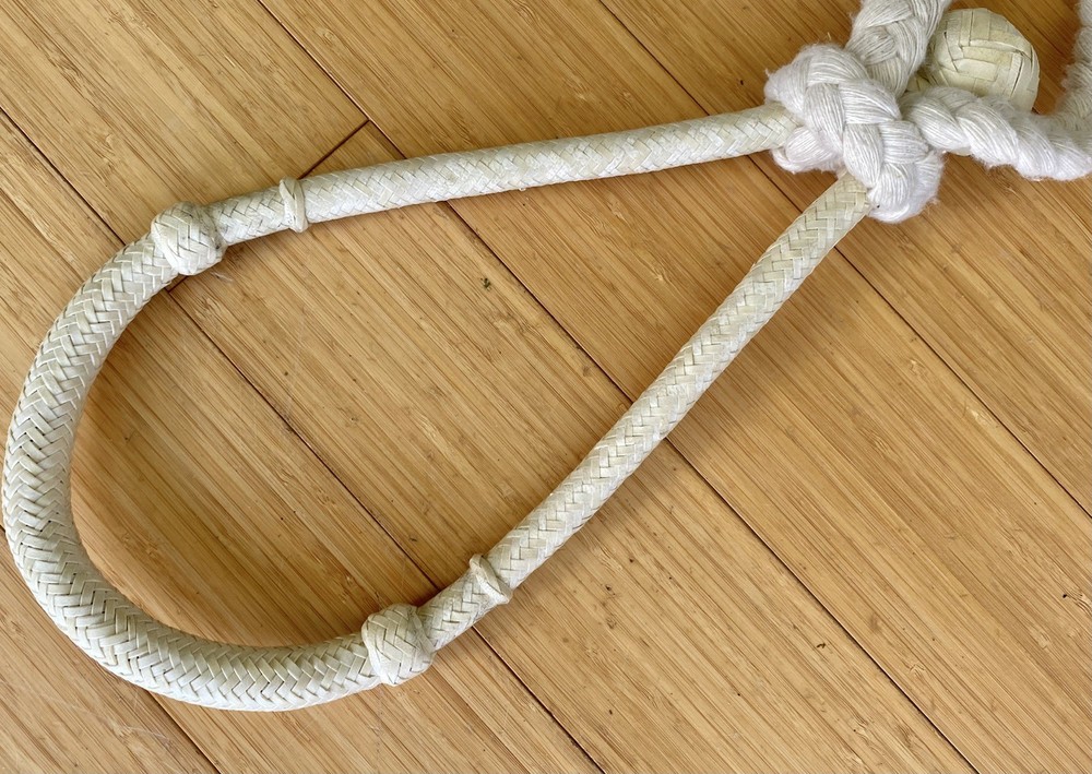 Nice RAWHIDE Braided BOSAL & Flat Braid REINS Set~New Cond~Nice FLEX~BITLESS