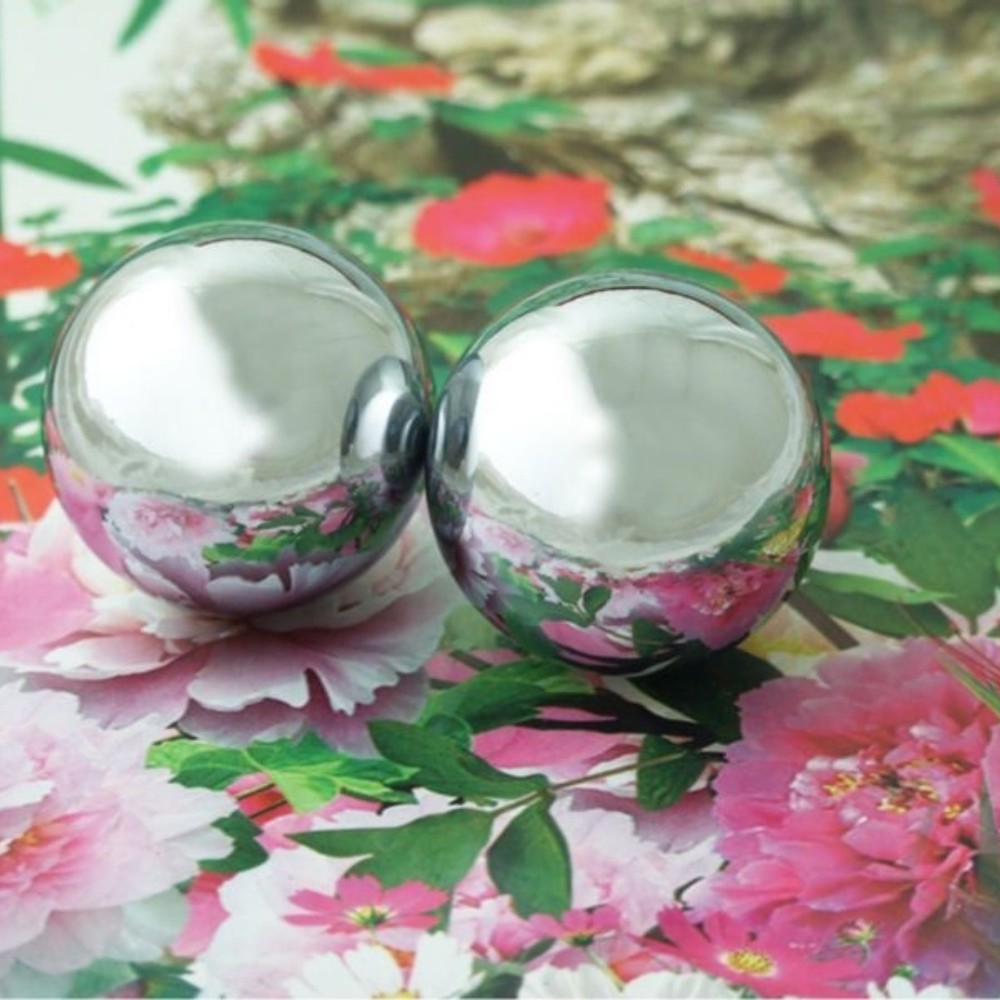Baoding Balls Solid 316 Stainless 60mm 2pcs For Wrist Strengthening Relaxation