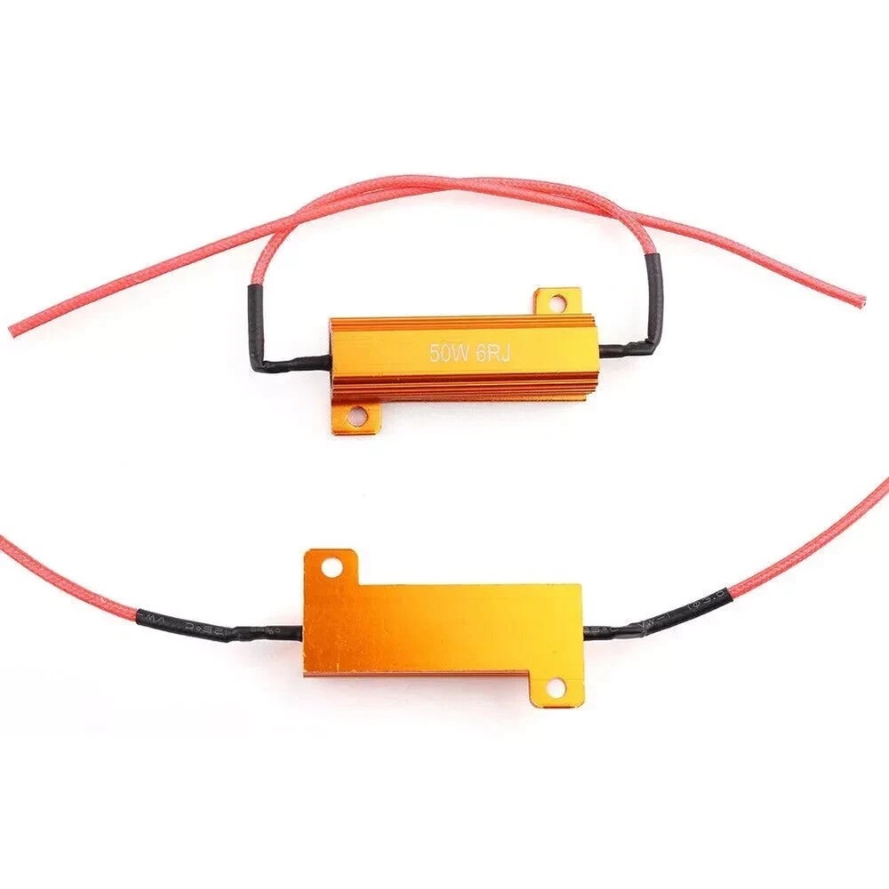4pcs Load Resistor 50W 6RJ 6ohm LED Decoder FIX Hyper Flash Turn Signal Blinker