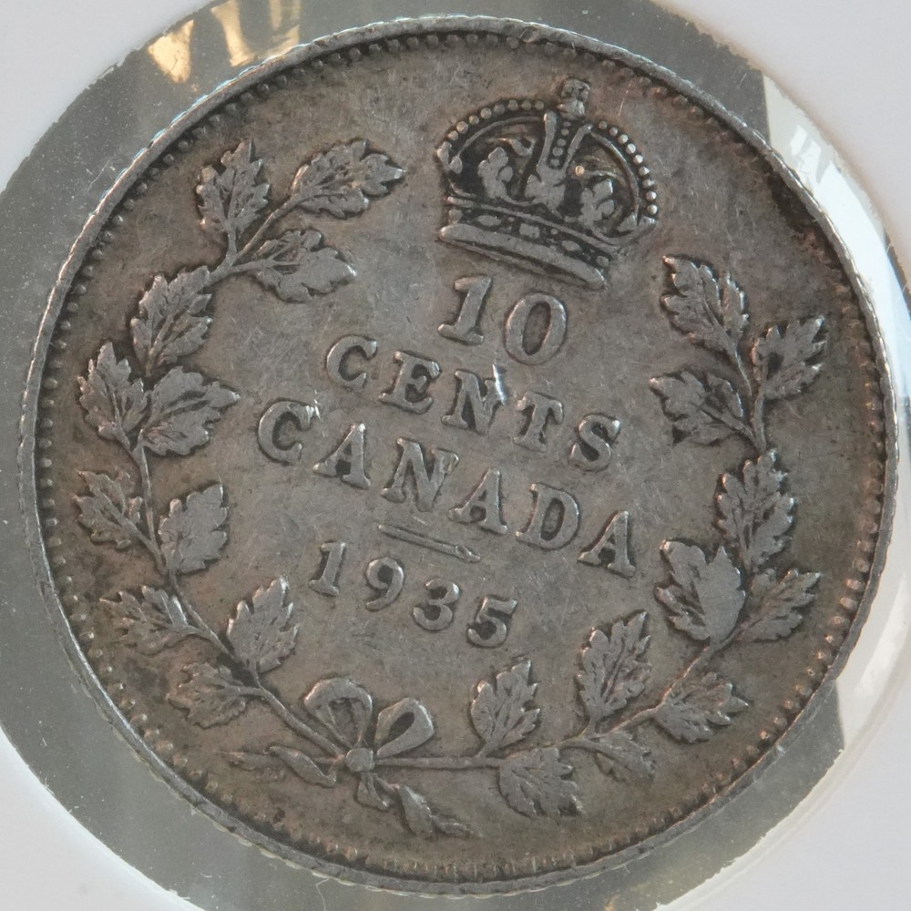1935 Canada Ten 10 Cent, VF