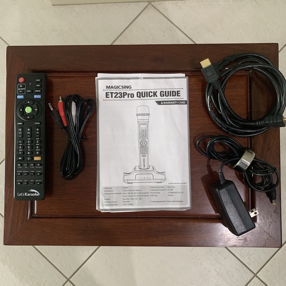 Magicsing Smart Karaoke System ET23 Pro, Wireless Microphones