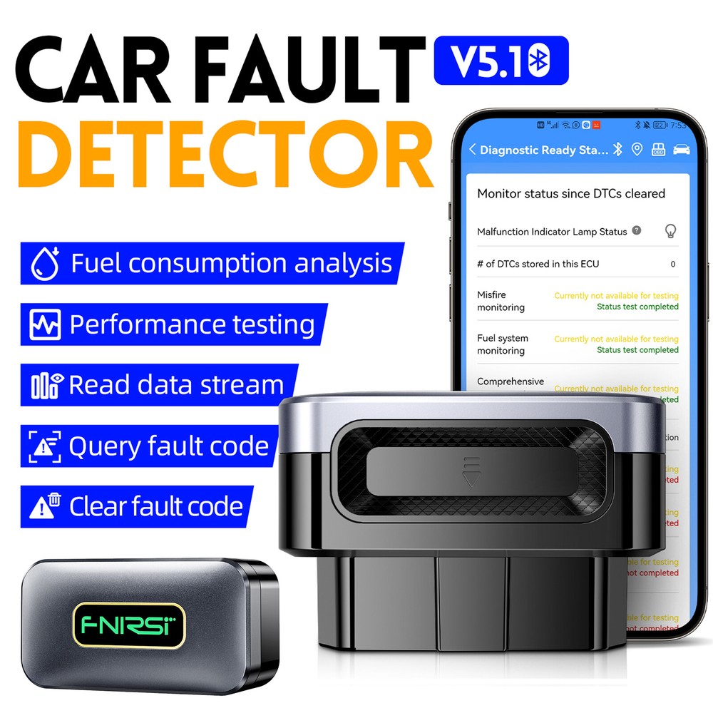 FNIRSI FD10 Car OBD2 Scanner Code Car Check Engine Fault Diagnostic Device Tool
