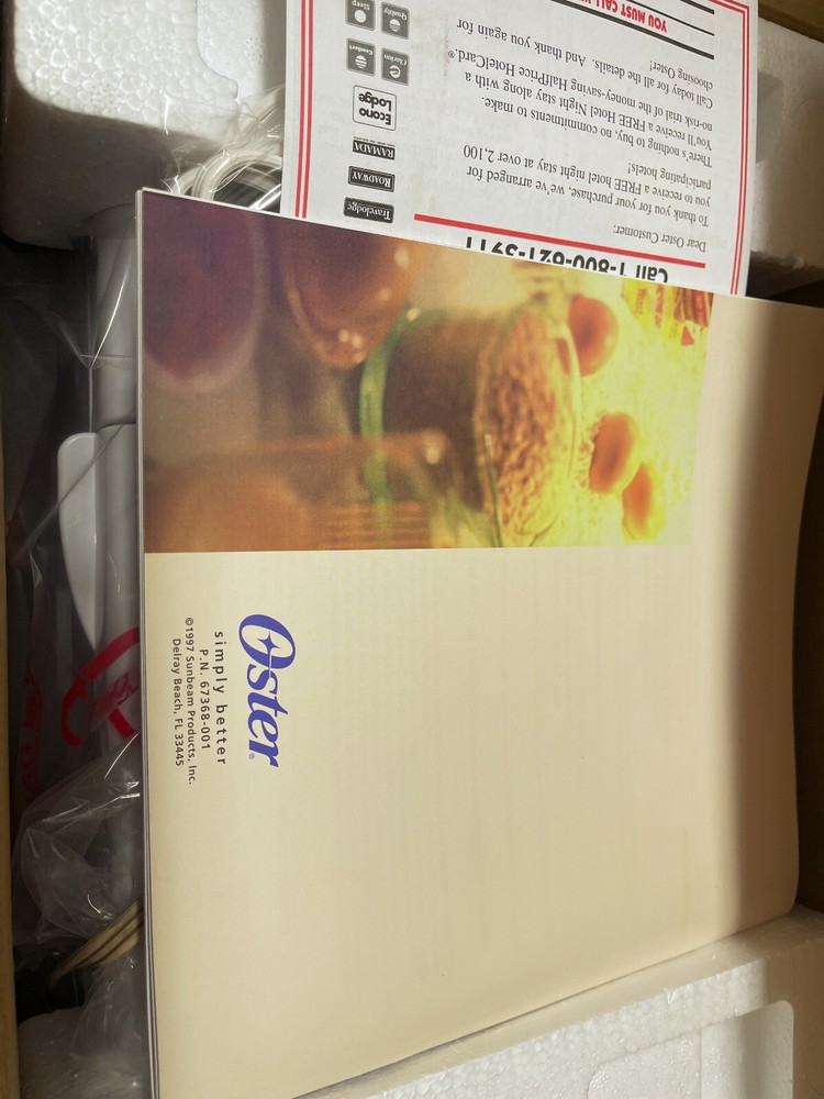 Oster 5814 Deluxe Bread and Dough Maker, NIB