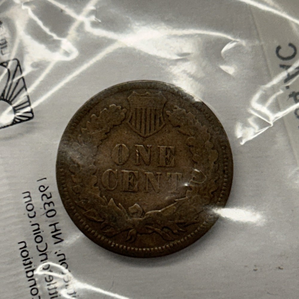 1907 INDIAN HEAD CENT In Sealed Package Marked Average Circulated