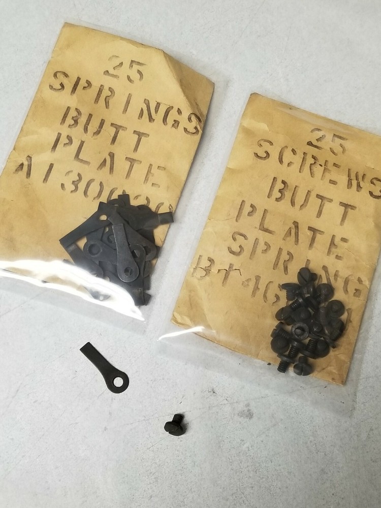 1903A3 SPRINGFIELD SPRING AND SCREW SET FOR THE BUT PLATE.