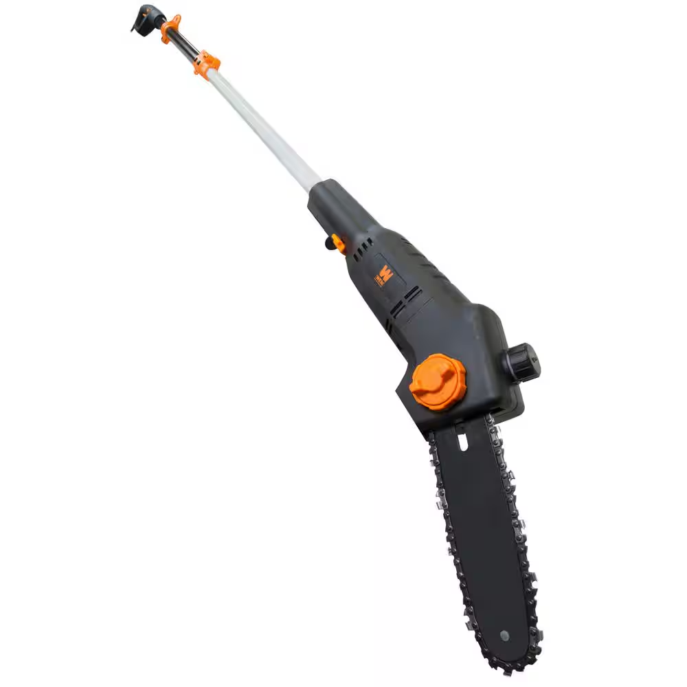 NEW Durable 8in Electric Telescoping Pole Saw 6-Amp Extendable Tree Trimmer Tool