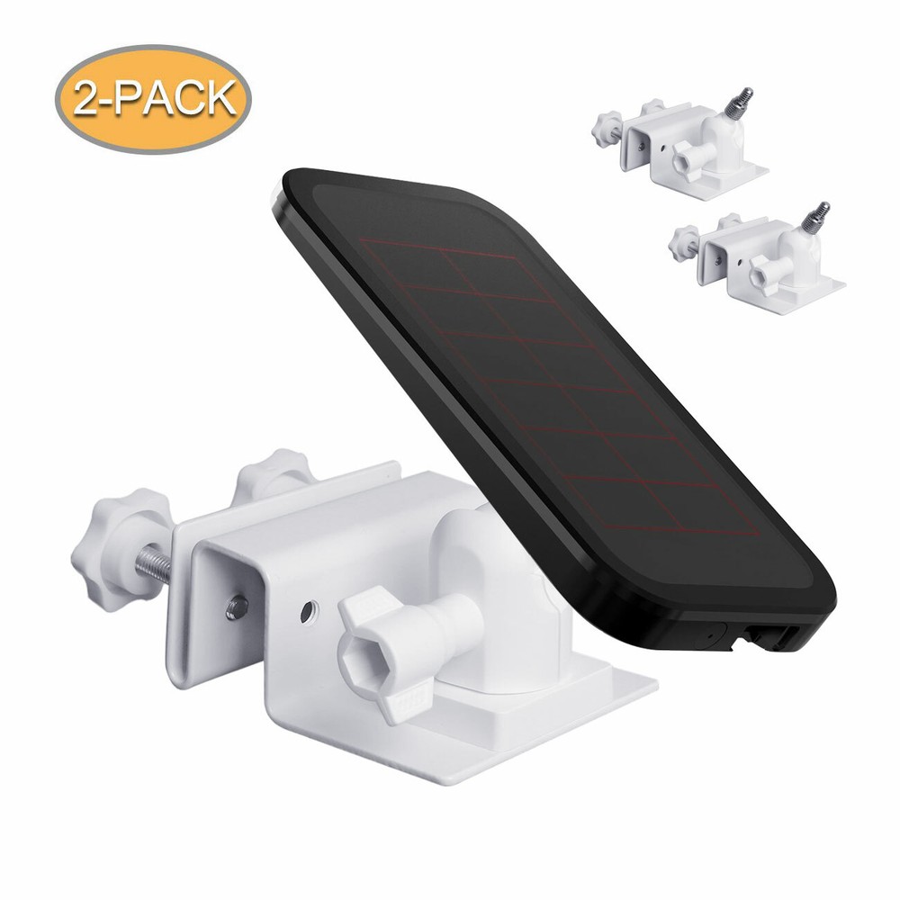 Holaca Gutter Mount for Arlo, Reolink argus 2-Compatible Solar Panels 2pack