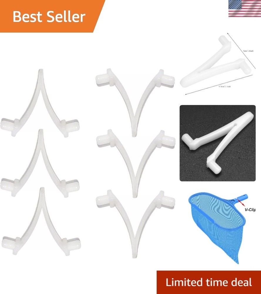 Durable Butterfly Clips - 6 Pack for All Pool Accessories & Telescopic Poles