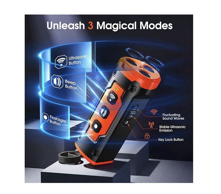 Ultrasonic Dog Trainer Adjustable Variable Frequency Pet Behavior