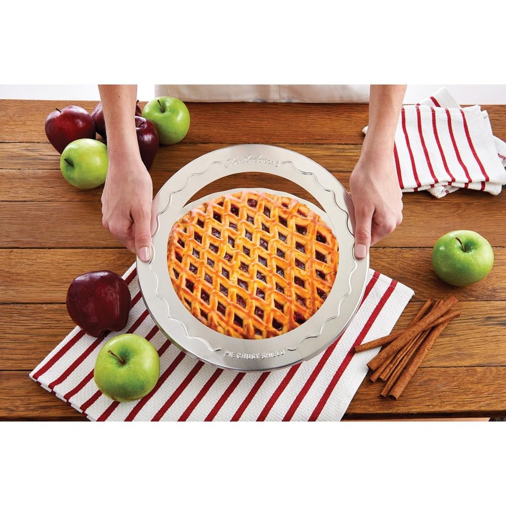 Mrs. Anderson's Baking Pie Crust Protector Shield, Fits Up To 9-Inch, Clear