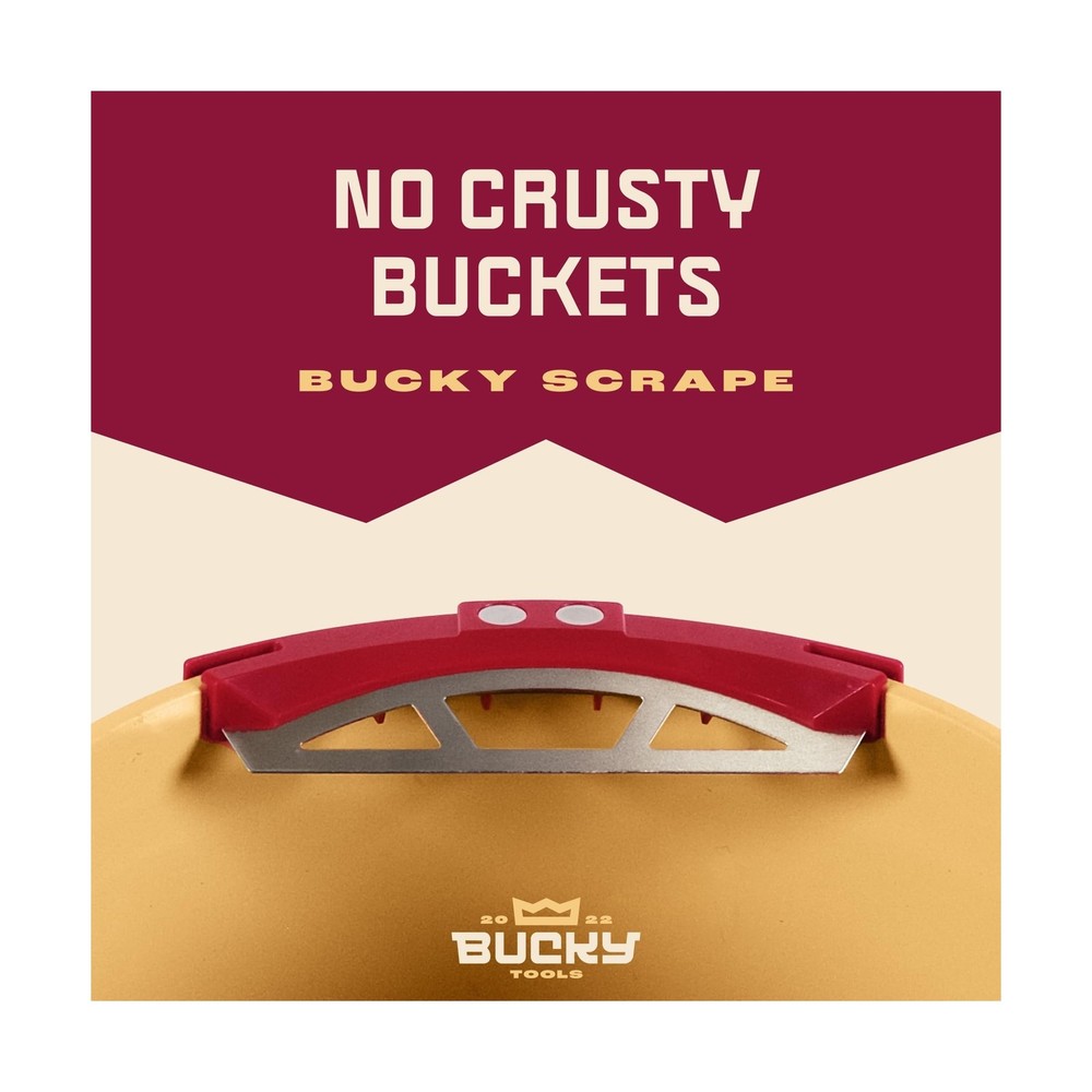 Bucky Scrape – Universal 5-Gallon Bucket Trowel Scraper for Tile Work, Sta