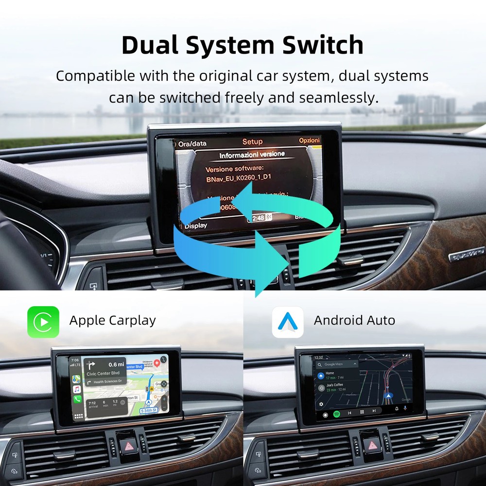 OEM Screen Upgrade Decoder Box for Audi A6/A7 2010-2015 MMI 3G 6.5"/7" Screen