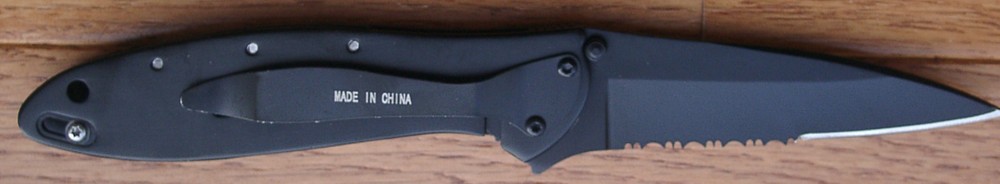 Spring Assisted Pocket Knife 030 Black Color