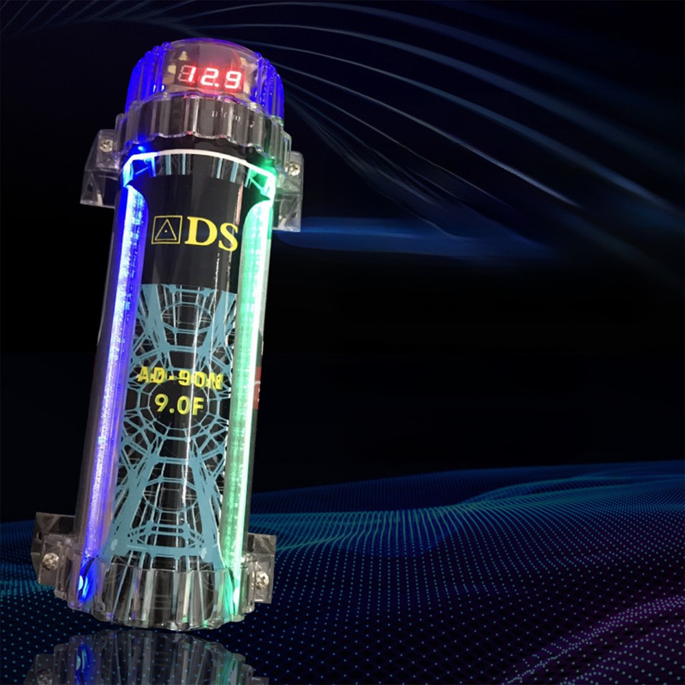 Car Audio 9.0 Farad Capacitor Digital Voltage Power Amplifier Modified w/LED