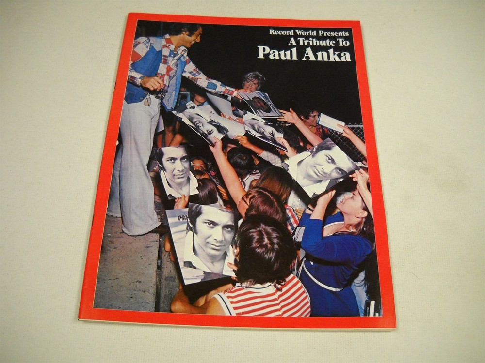 PAUL ANKA Rare 1975 Large 72-page RW Promo Tribute Booklet stories/pics/ads more