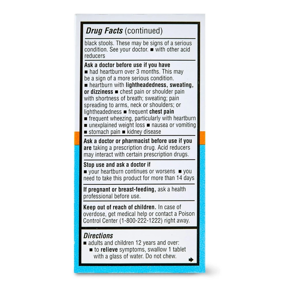 Equate Maximum Strength Famotidine Tablets, 20 mg, 200 Count