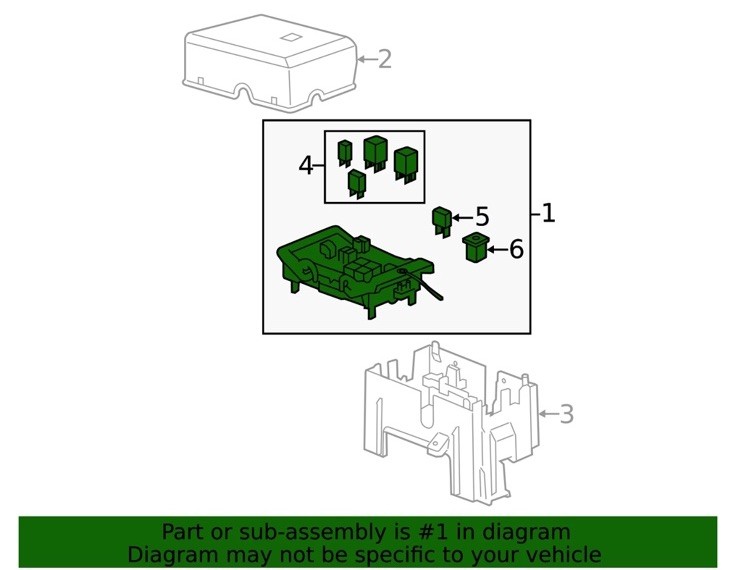 Genuine GM Engine Wiring Harness Junction Block 19210438