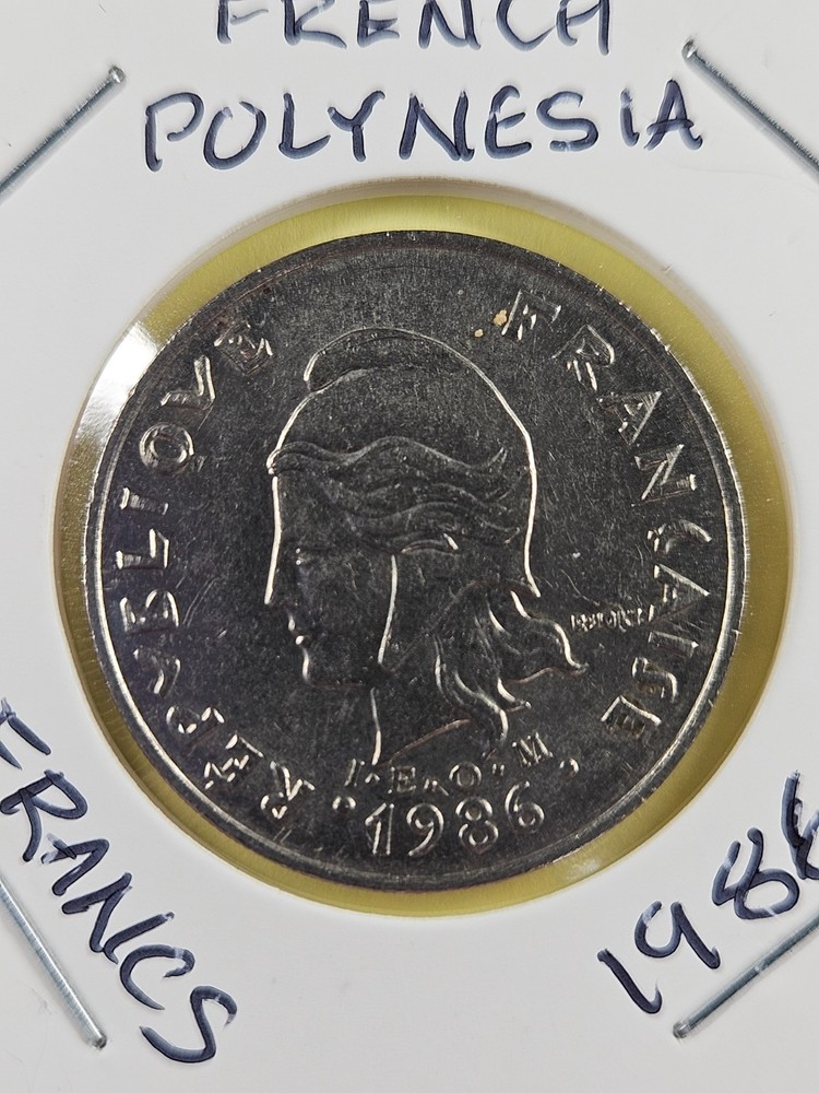 COINS - FRENCH POLYNESIA - 20 FRANCS 1986