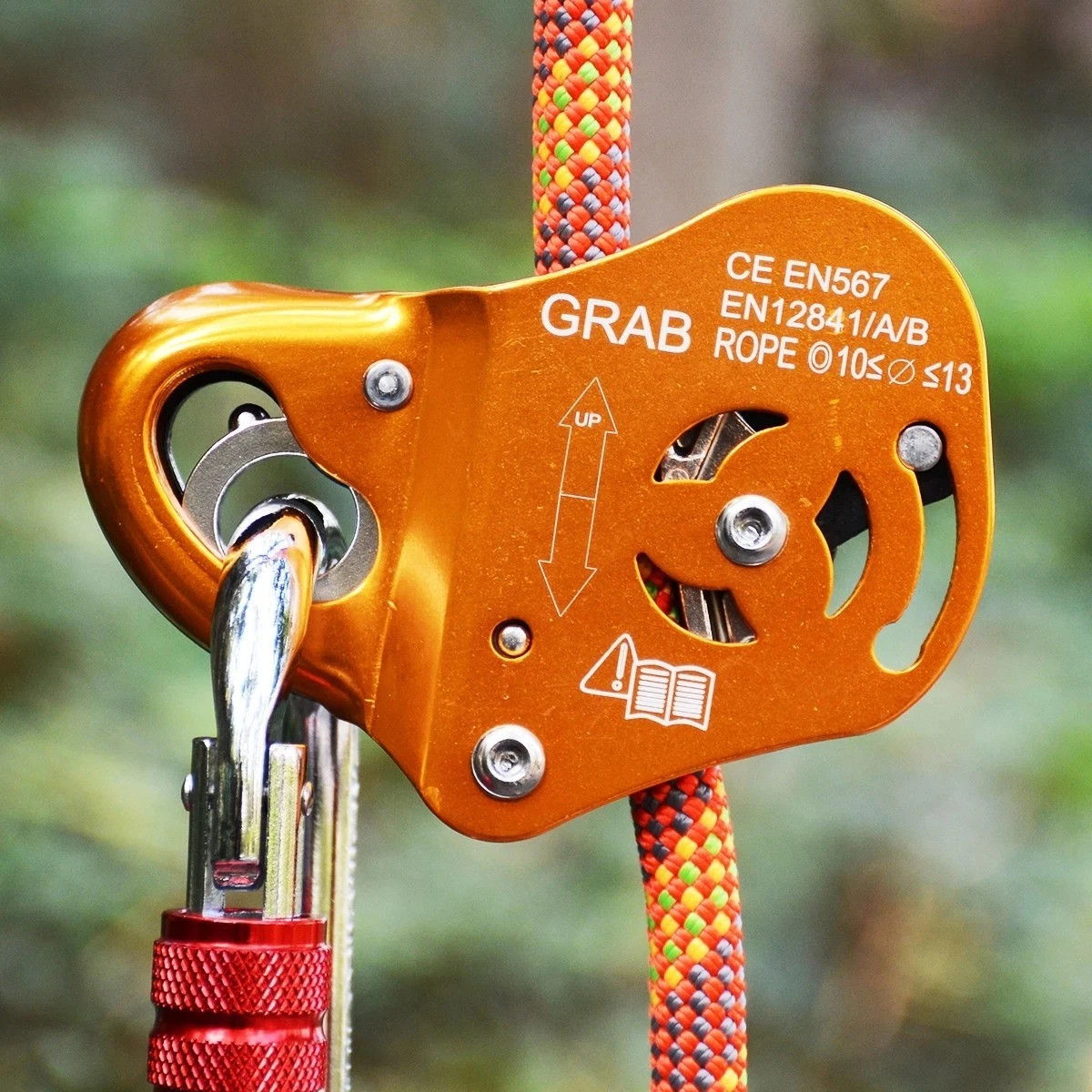 Rope Grab 7/16" Grip Fall Arrest Protection Climbing Rescue Caving Equipment