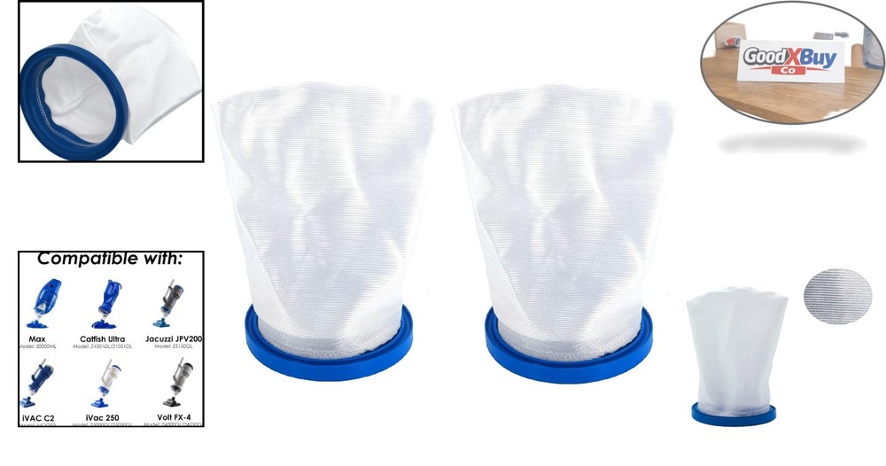 Replacement Sand Silt Filter Bag for Pool Vacuums - 2 Pack - Compatible with ...