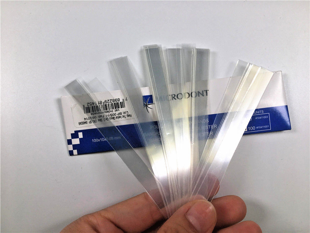 Dental Clinical Microdont Polyester Matrix Bands Filling Decayed Tooth Clear