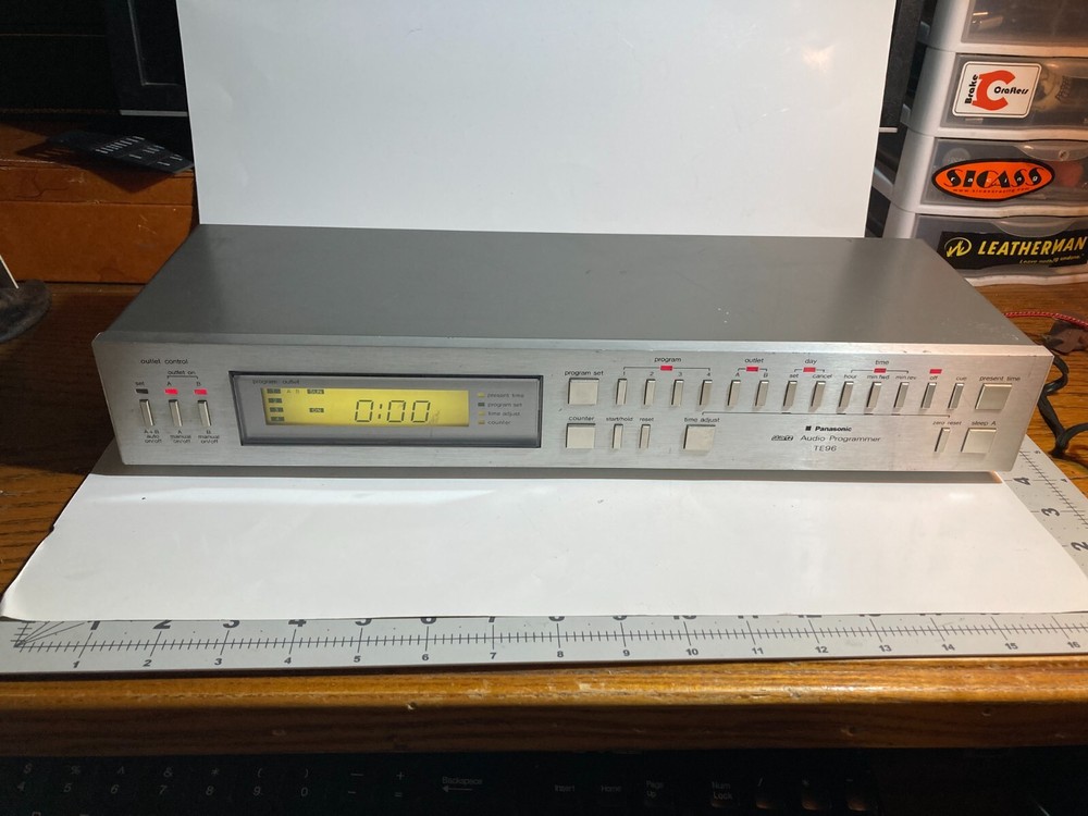 Panasonic TE96 Quartz Audio Programmer Working Vintage Japan Made