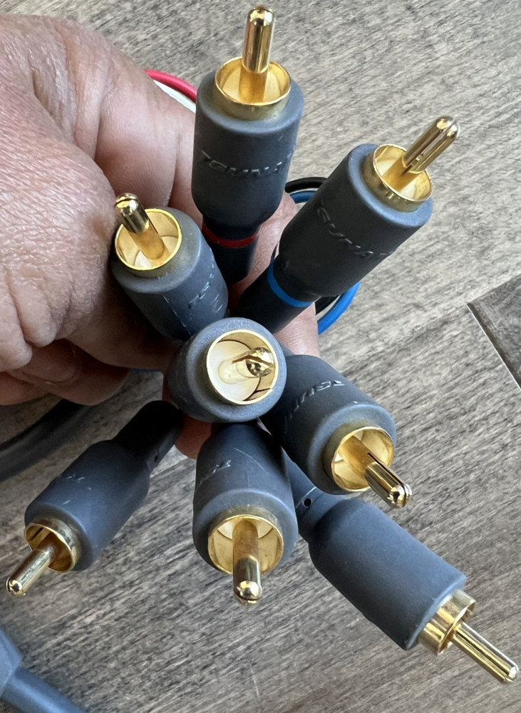 Tsunami RCA Audio Cables 4 Channel-RCA Double Shielded Audio Cables