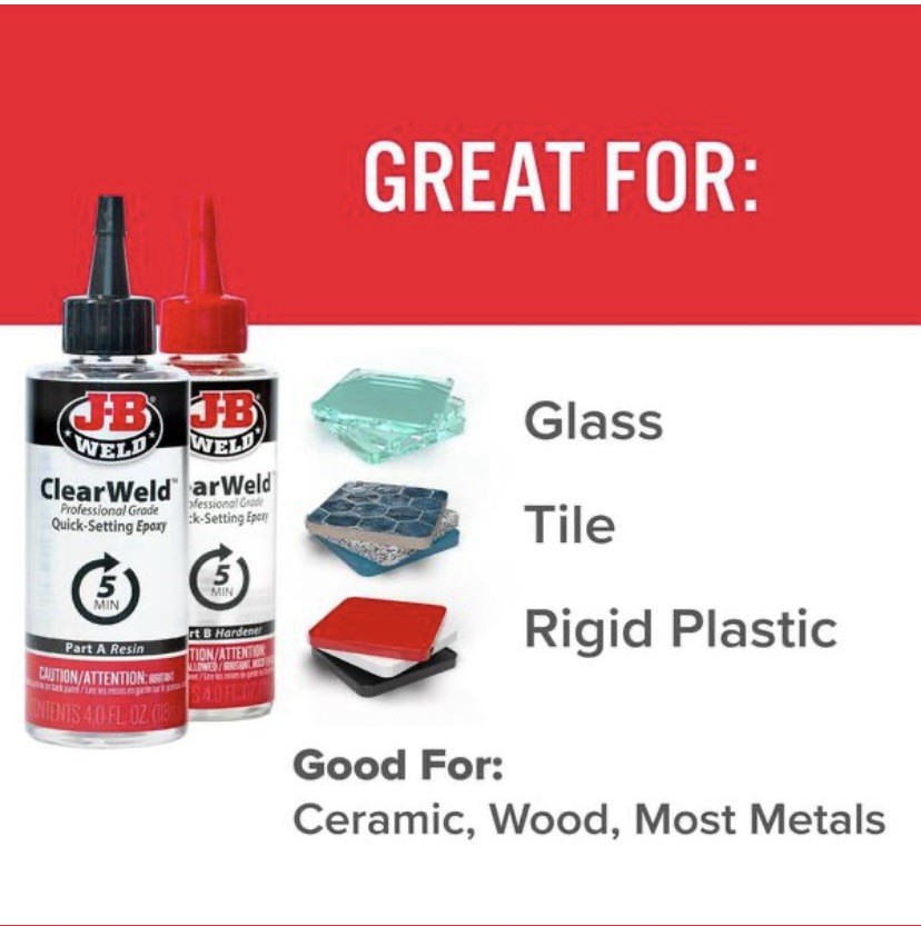 JB Weld ClearWeld Professional Grade Epoxy - 8oz, Pack