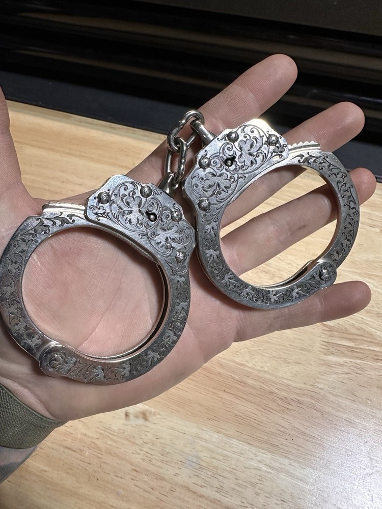 Deep Engraved Peerless 700C Handcuffs