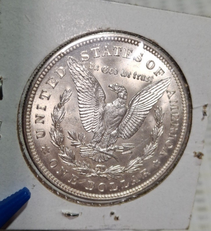 1921 Morgan Dollar, 90% Silver, Uncirculated