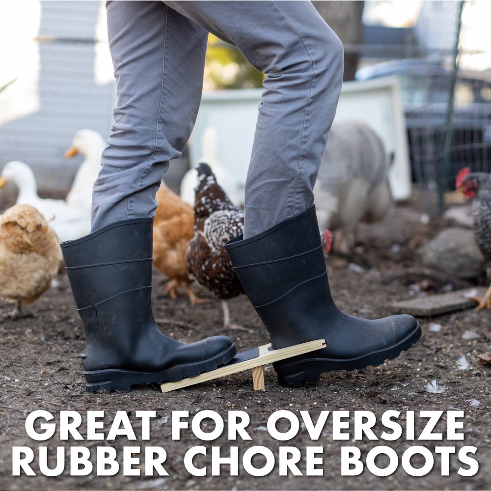 JobSite Boot Jack - Wood Boot Remover - Extra Wide Boot Puller