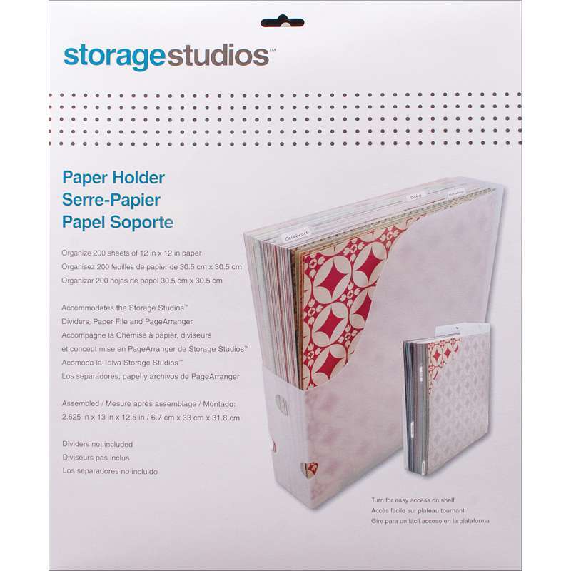 Storage Studios Paper Holder 12.5"X13"X2.625"