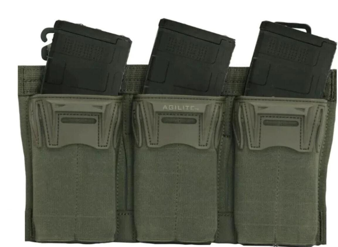 Agilite Pincer Placard Triple Magazine Mag Pouch Ranger Green