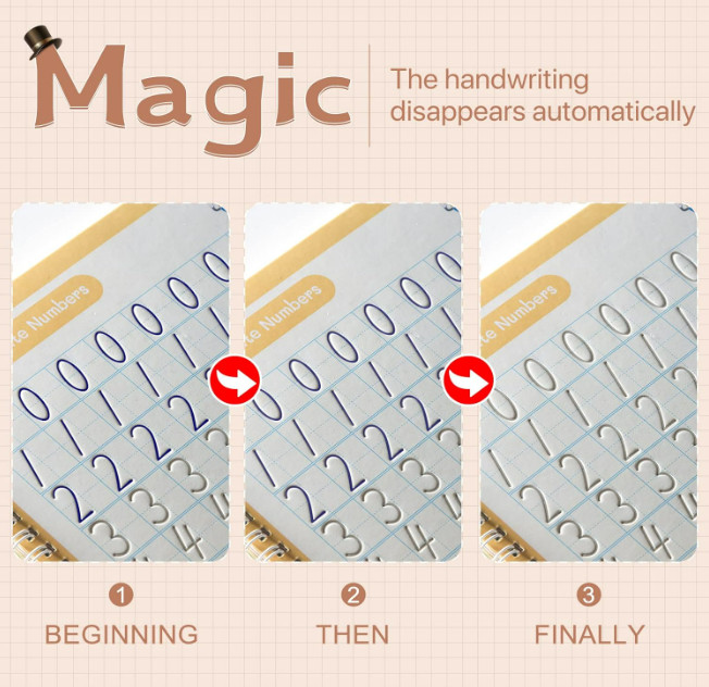 Large Handwriting Book Practice for Kids 4 Pack - Preschool