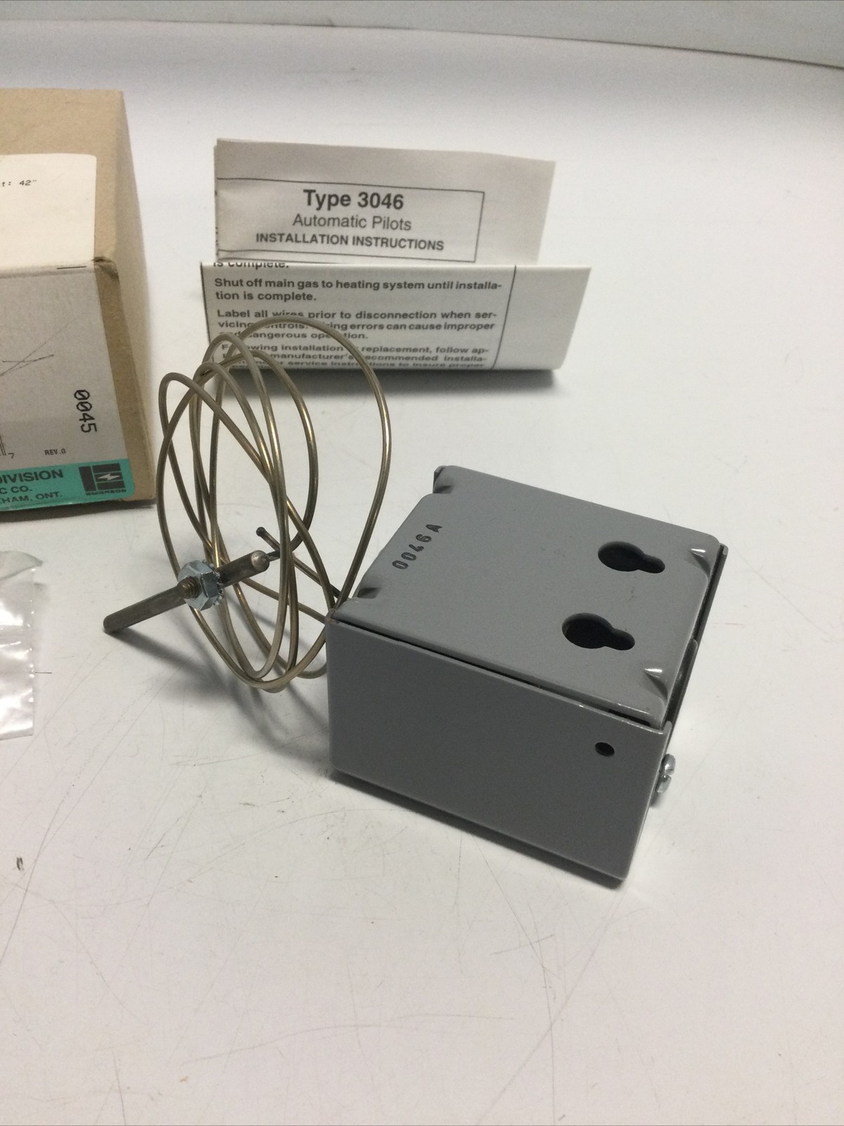 NEW, WHITE RODGERS, 3046-5, AUTOMATIC PILOT FLAME SENSOR, 42”. (1H-2)