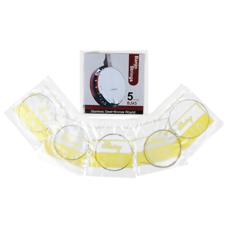 5-String Banjo Strings Stainless Steel and Bronze Winding Banjo Strings