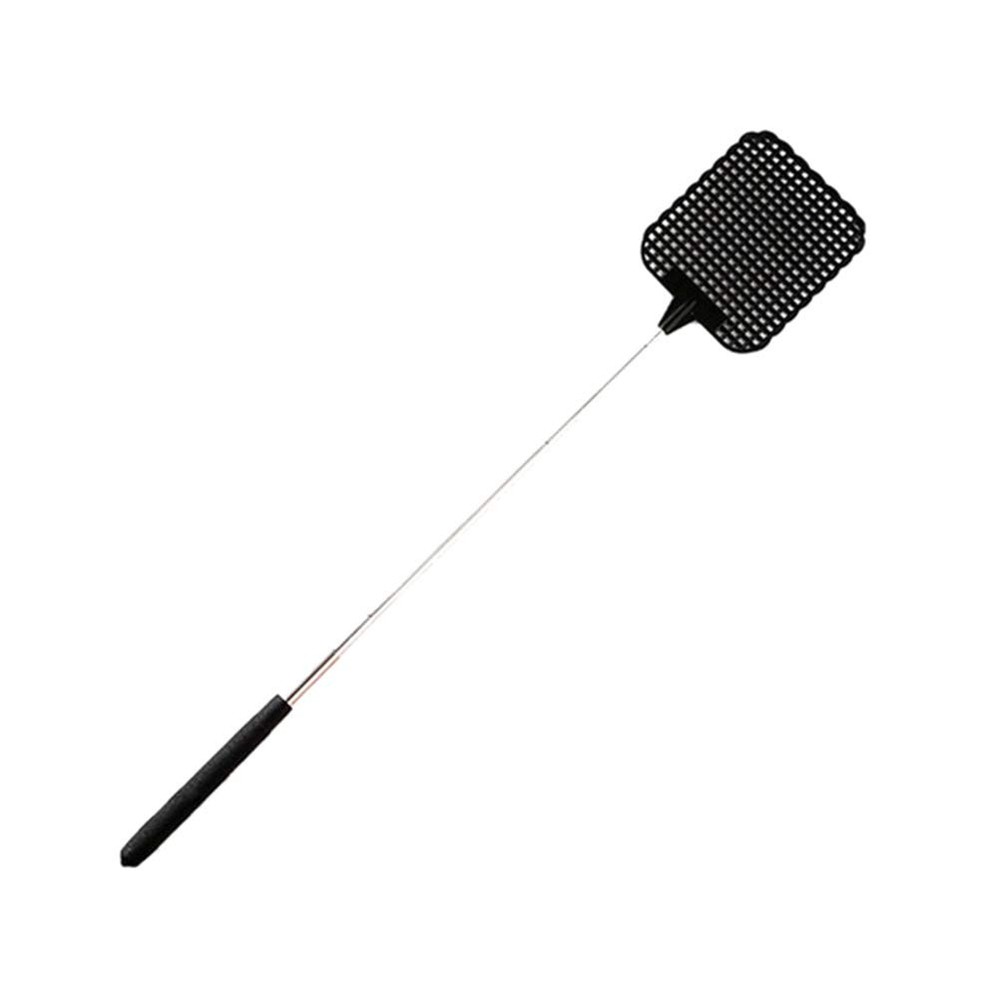 Telescopic Fly Swatter, 4 PCS Plastic Extendable Black