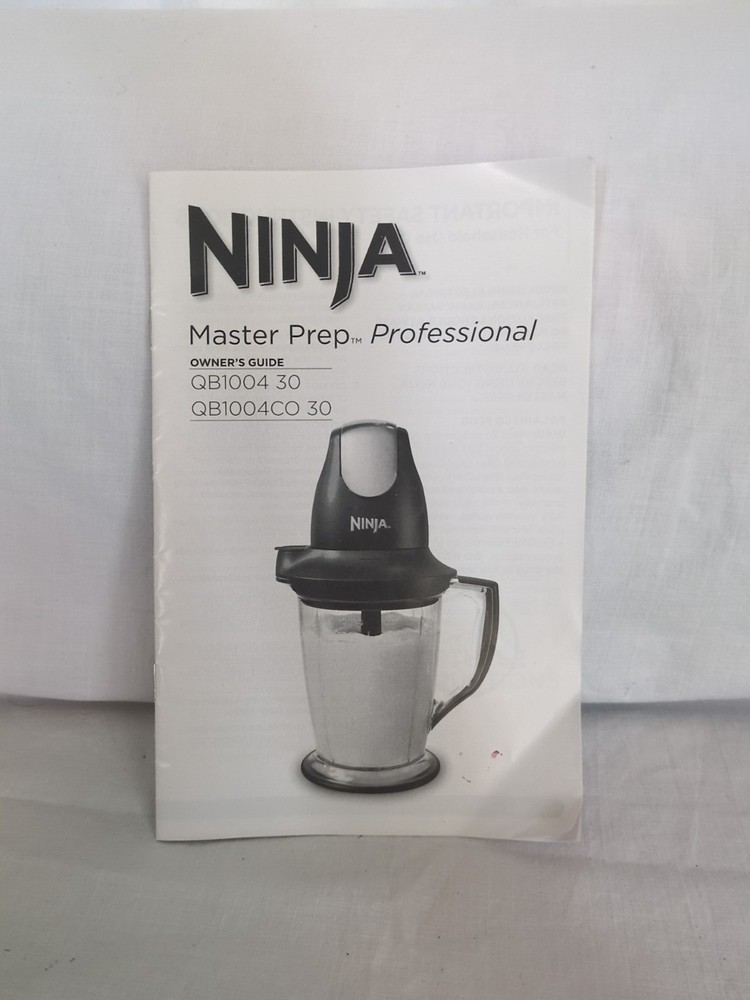 Ninja Master Prep Professional Food Processor Blender 12pc Model QB1004Q 30