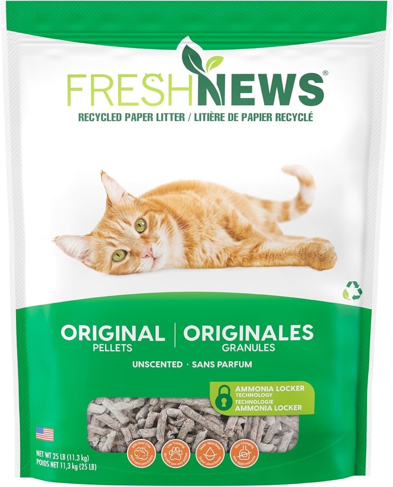 Eco-Friendly Paper Cat Litter, 25lb