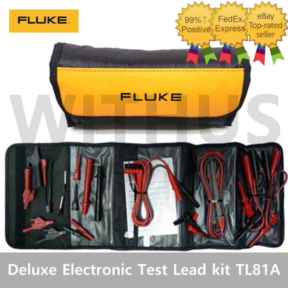 FLUKE TL81A Deluxe Electronic Test Lead Set Basic Cable Cord Wire Kit
