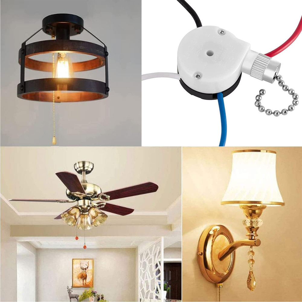 Ceiling Fan Switch 3 Speed 4 Wire Replace Accessories,Compatible with Hunter Fan