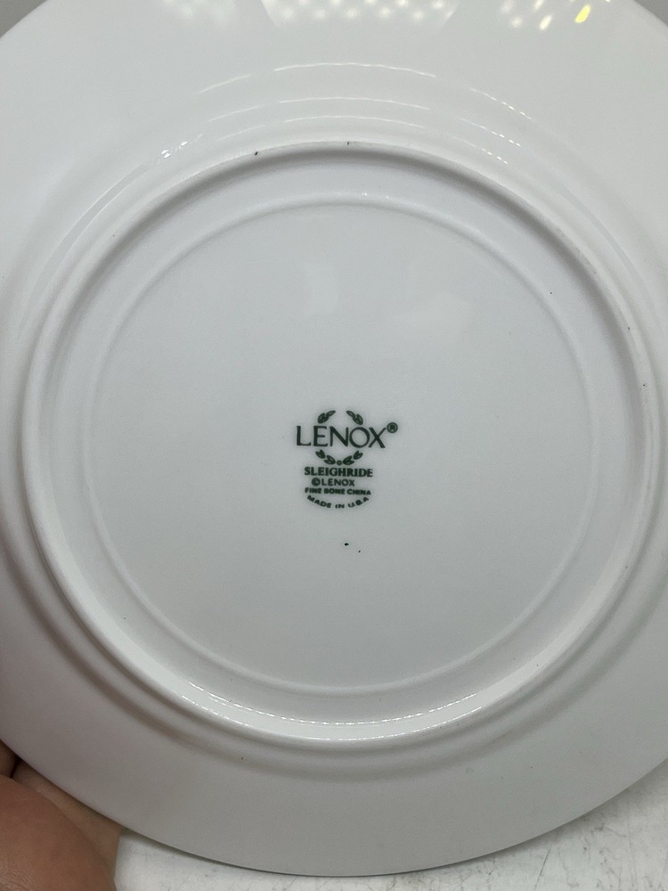 Lenox Sleighride 5 Piece Place Setting As Found Read Description