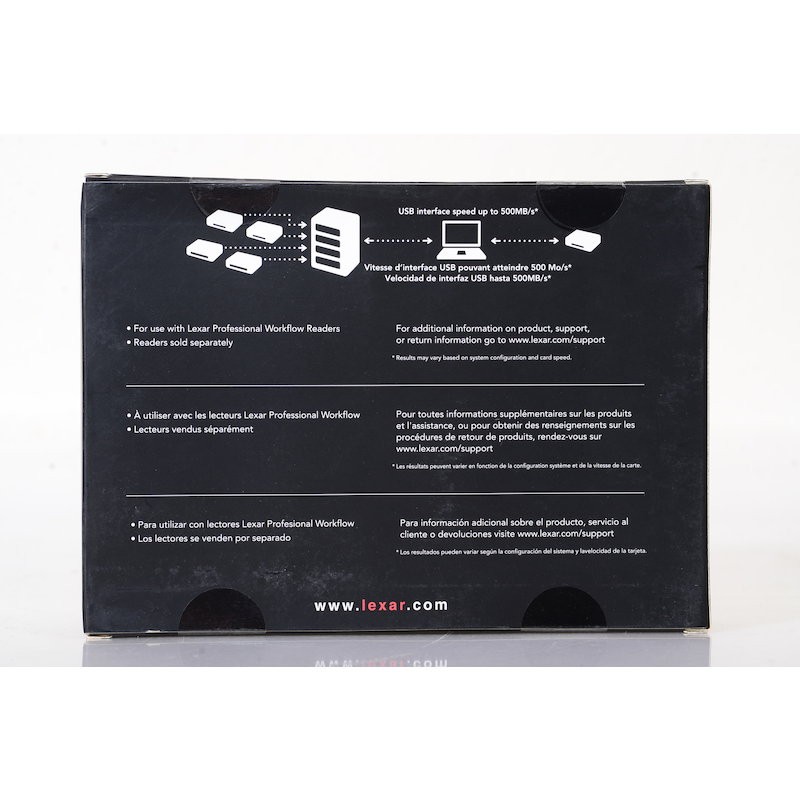 Lexar Professional Workflow HR1 USB 3.0 Quad-Card-Reader-Hub Card-Reader -