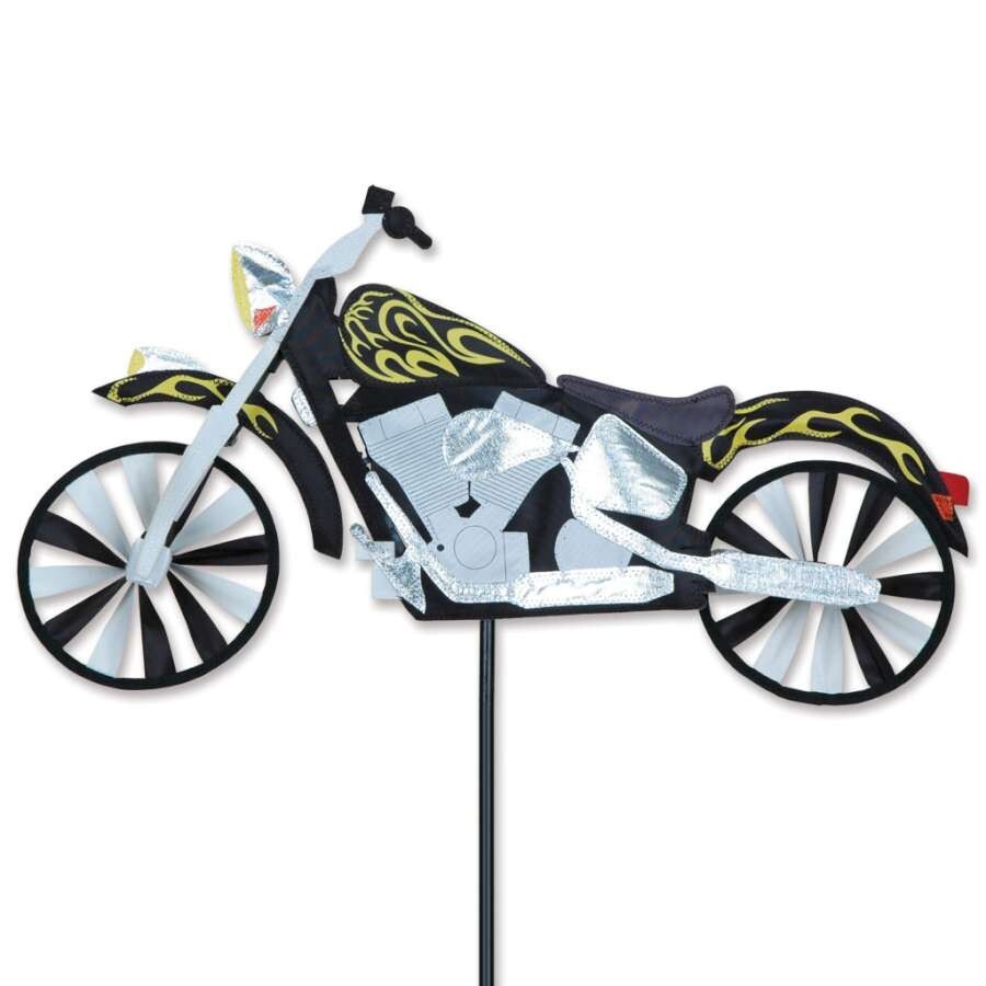 Flame Motorcycle Wind Spinner 22.5"