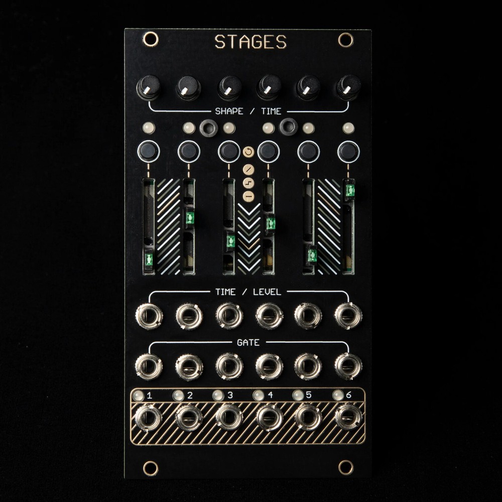 Mutable Instruments Stages Eurorack Modular Synth CV Sequencer New (Black/Gold)